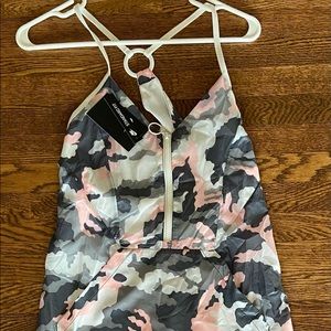 Nike nylon pink camo dress